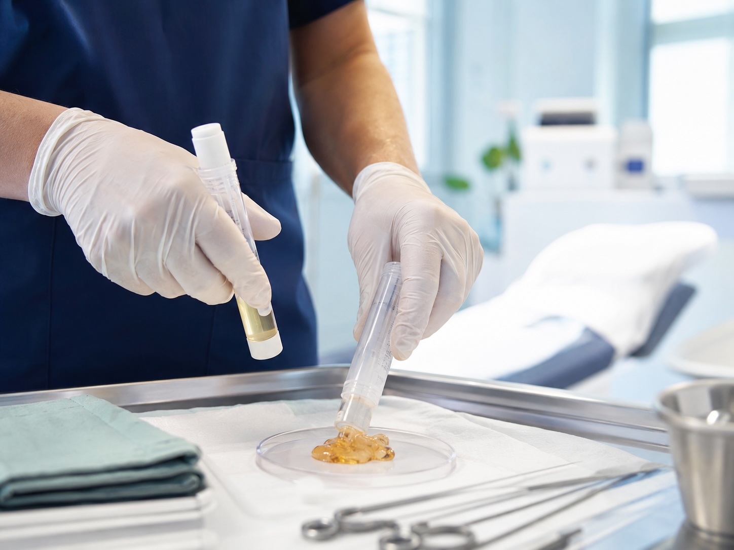 Medical procedure preparation in a lab