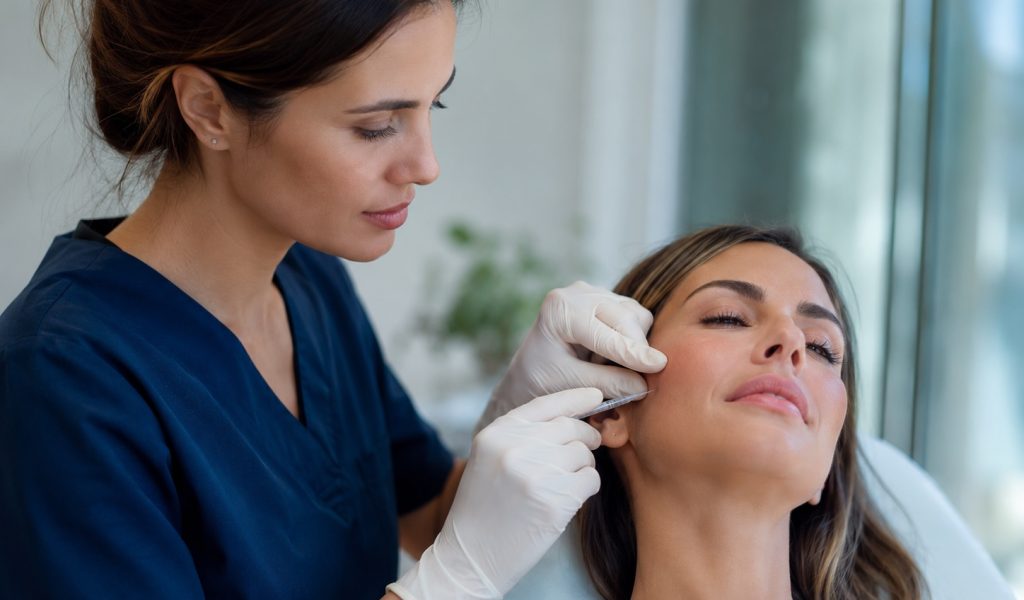 Cosmetic procedure in a clinical setting